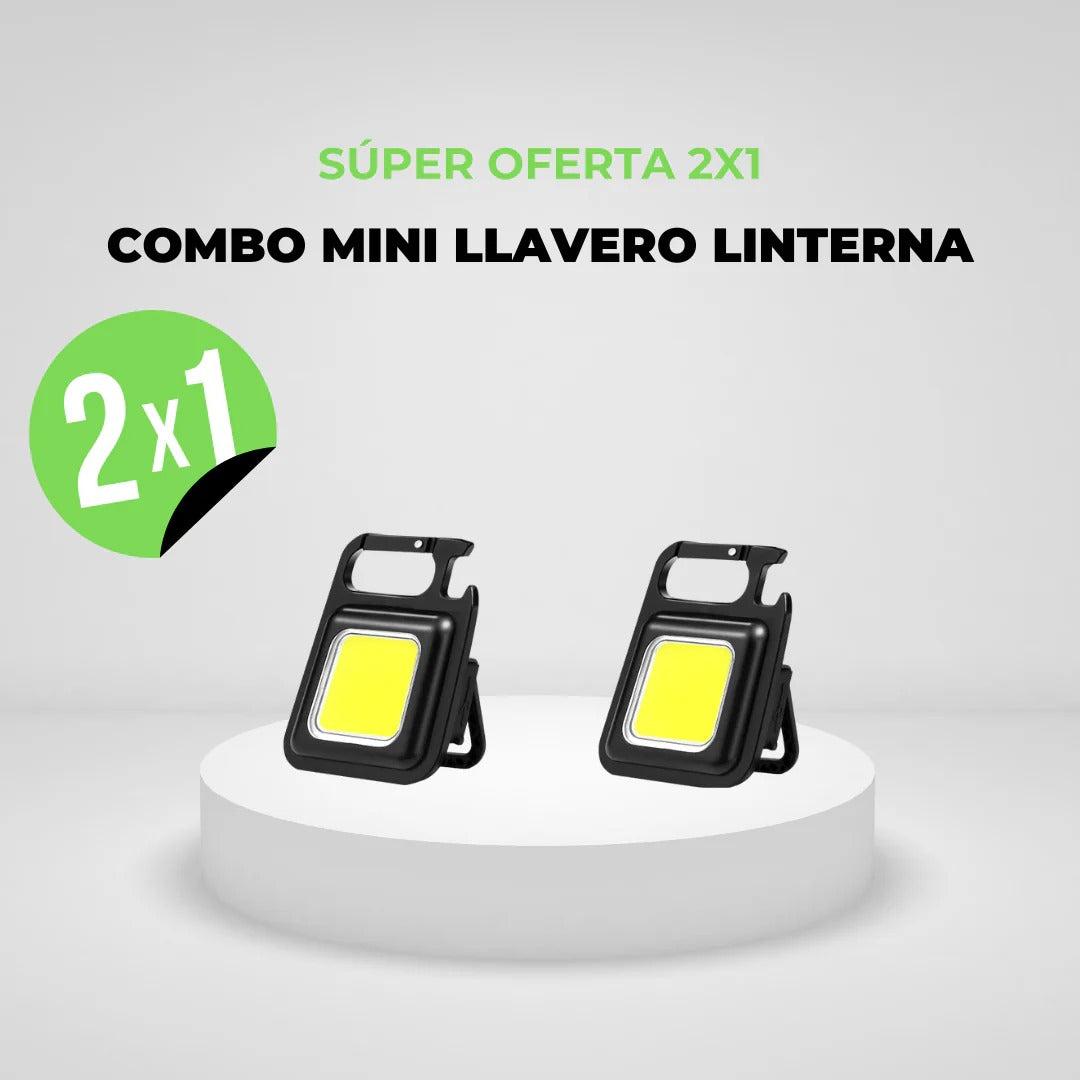 2x1 Mini Linterna llavero LED